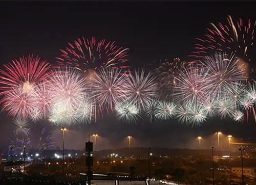 泗洪县焰火晚会